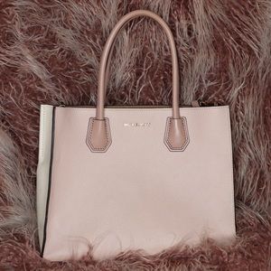 Michael Kors Mercer Large Color-Block Leather Tote